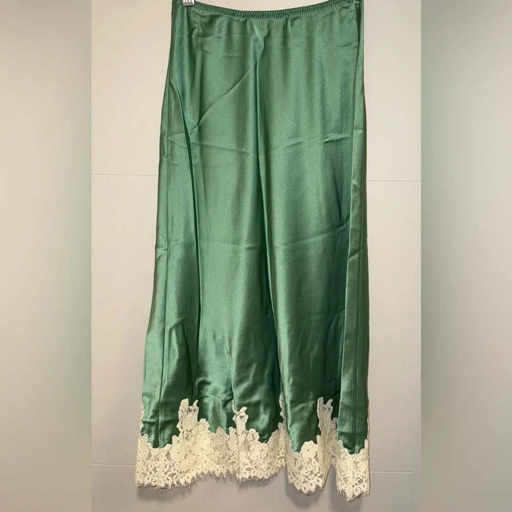Doen Elowena Silk Skirt, S, Peridot - Picture 7 of 13